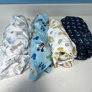 Crib Sheets (4 Total) / Different Brands and Designs
